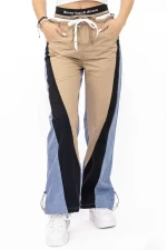 Frauen TR380 Beige-blaue Hosen | Kikiriki