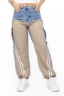 Frauenhose 1938 beige-blau Kikiriki