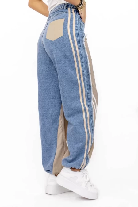 Frauenhose 1938 beige-blau Kikiriki