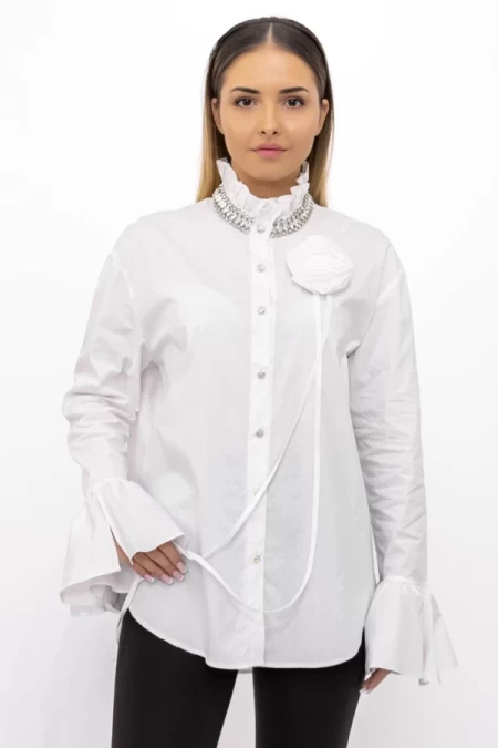 Frauen TR69015 Weiß T -Shirt Kikiriki