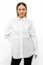 Frauenhemd 9667 Weiß Kikiriki