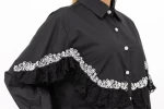 Frauenhemd 9667 Schwarz Kikiriki