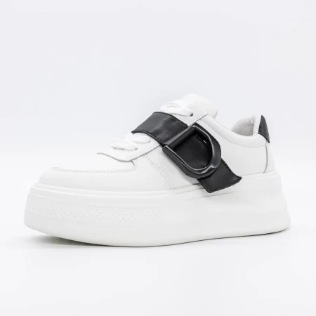 Frauen-Sneaker E23070 Weißschwarz Advancer