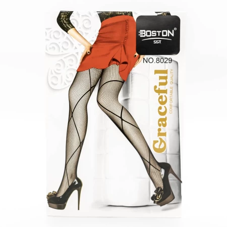 Frauen 8029 Schwarze Strumpfhosen Boston