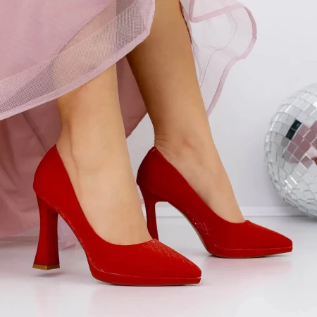 Schuhe auf dicker 3DC33 Red Sohle Mei
