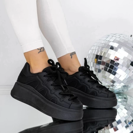 Frauen -Sneaker 3b50 schwarz | Mei