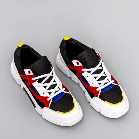 Herren Sportschuhe F109 Schwarz-Red | Mode