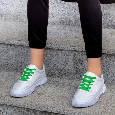 Frauen Sportschuhe x2906 Weiß und Grün Se7en