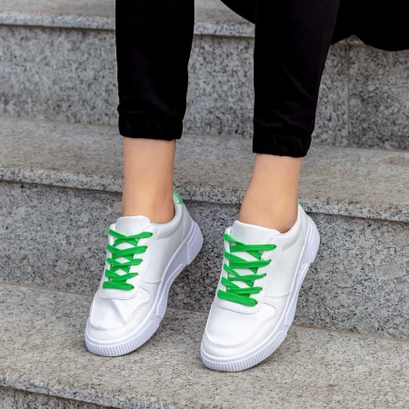 Frauen Sportschuhe x2906 Weiß und Grün Se7en