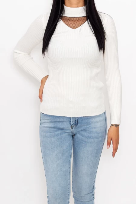 Frauen Sweatshirt 3708 Weiß Mode
