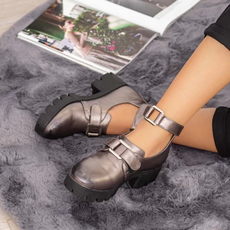 Frauenschuhe jeden Tag ZP1980 Gunmetal | Mei