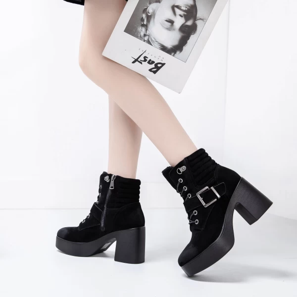 Kurze Absätze Stiefel Mei
