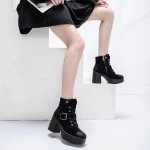 Kurze Absätze Stiefel Mei