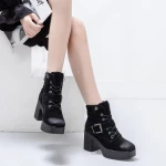 Kurze Absätze Stiefel Mei