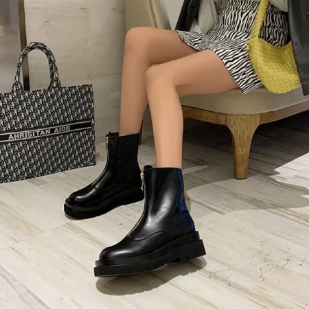 NX123 Schwarze Stiefel Mei