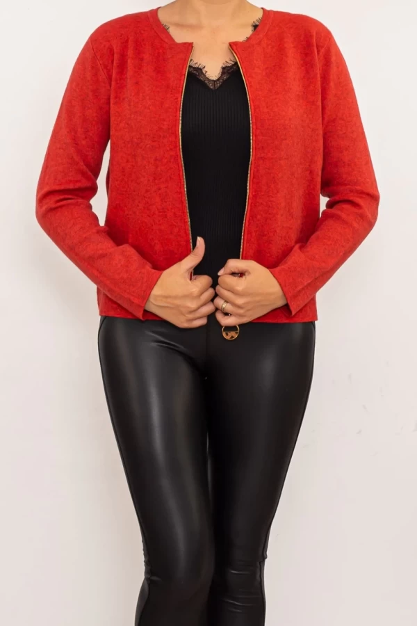 Frauen D537 Orange Jacke für Frauen Mode