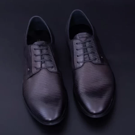 Herrenschuhe aus natürlichem Leder Y053A-08f Schwarz | Stephano