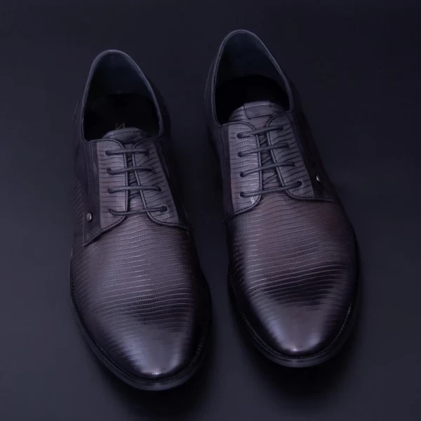 Herrenschuhe aus natürlichem Leder Y053A-08f Schwarz | Stephano