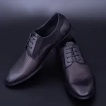 Herrenschuhe aus natürlichem Leder Y053A-08f Schwarz | Stephano