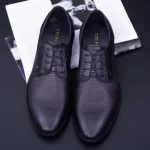 Herrenschuhe aus natürlichem Leder Y053A-08f Schwarz | Stephano