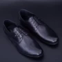 Herrenschuhe aus natürlichem Leder Y006A-26f Schwarz | Stephano