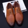 Herrenschuhe aus natürlichen Leder Y006A-26f Bronze Stephano