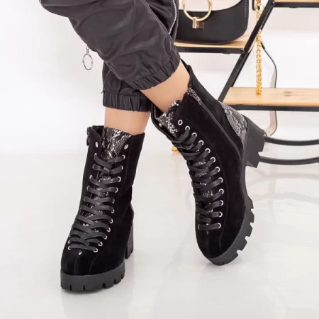 ZP881C Schwarze Stiefel Mei