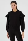 Frauen Sweatshirt 9127 Black | ADROM