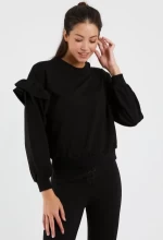 Frauen Sweatshirt 9127 Black | ADROM