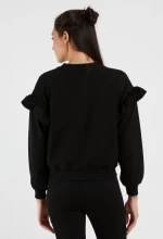 Frauen Sweatshirt 9127 Black | ADROM