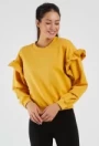 Frauen Sweatshirt 9127 Gelb ADROM