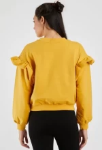 Frauen Sweatshirt 9127 Gelb ADROM