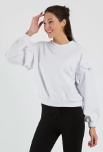 Frauen Sweatshirt 9127 Weiß ADROM