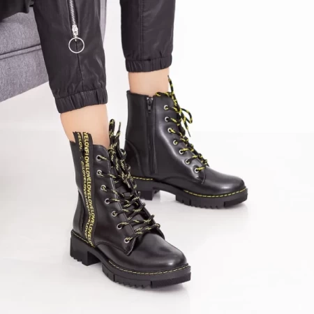 E6002 Black-Yellow Stiefel Existieren