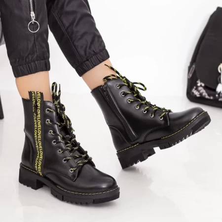 E6002 Black-Yellow Stiefel Existieren