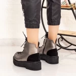 E502 Gunmetal -Stiefel Existieren