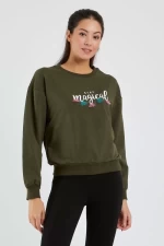 Frauen Sweatshirt 9099-1 Khaki | ADROM