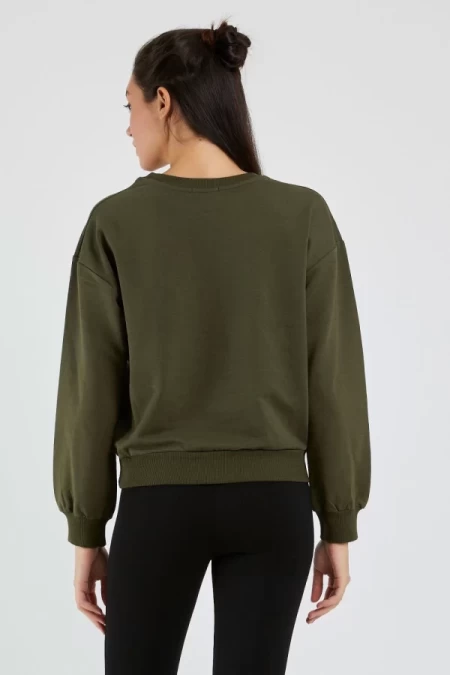 Frauen Sweatshirt 9099-1 Khaki | ADROM