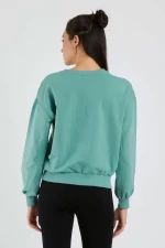 Frauen Sweatshirt 9099-2 Grün ADROM