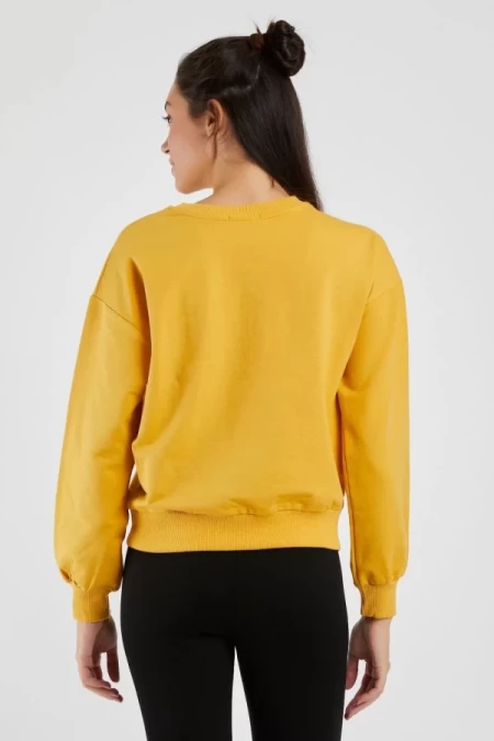 Frauen Sweatshirt 9099-2 Gelb ADROM