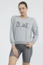 Frauen Sweatshirt 9099-6 Grau ADROM