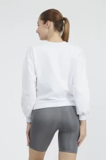 Frauen Sweatshirt 9099-6 Weiß ADROM