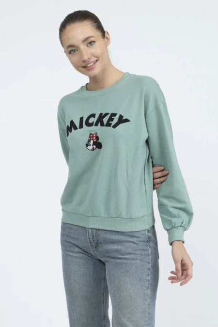Frauen Sweatshirt 9099-4 Grün ADROM