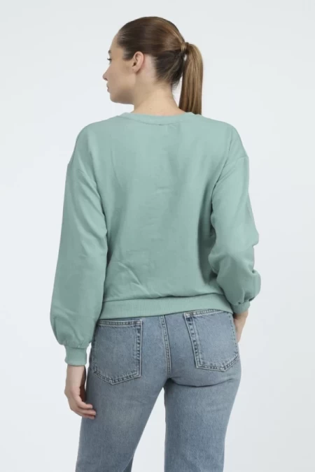 Frauen Sweatshirt 9099-4 Grün ADROM