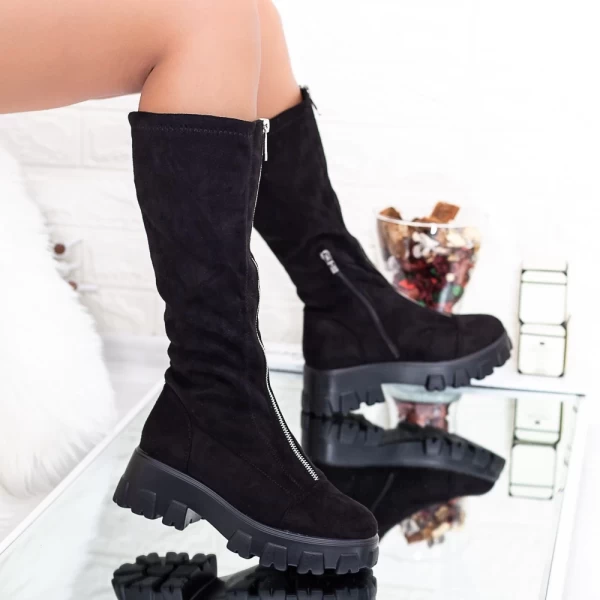 Frauen kurze Stiefel MX200A Schwarz Mei