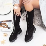 Frauen kurze Stiefel MX200A Schwarz Mei