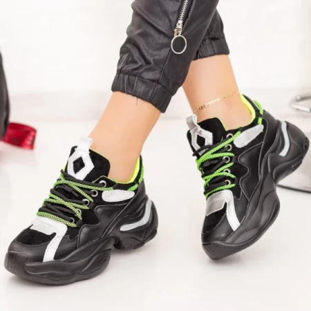 Frauen Sportschuhe SZ261 Black-Green | Mei