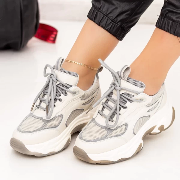 Frauen Sportschuhe SZ267 Cremegrau Mei