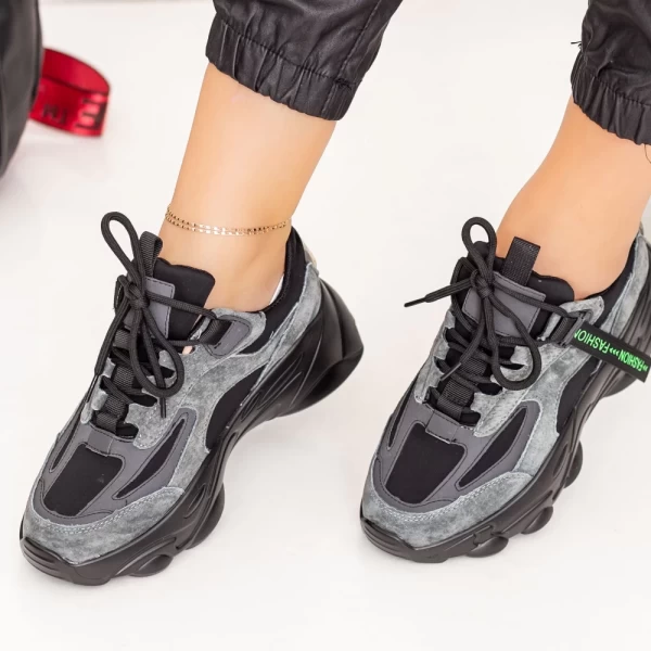 Frauen Sportschuhe SZ283 Schwarzgrau | Mei