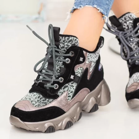Stiefel SZ277 Czarny-Leopard | Mei